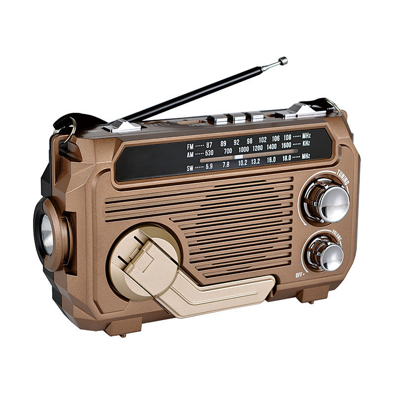 Solar-powered radio for camping | Stornfield