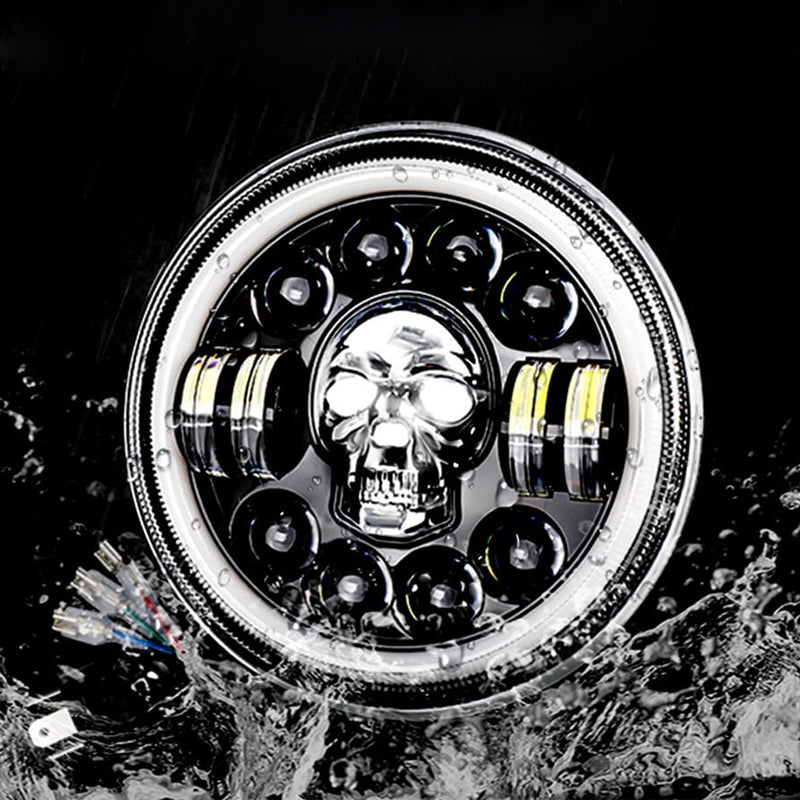 Stornfield | 7 Inch Skull LED Headlight