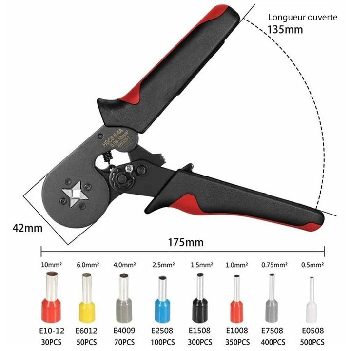 End sleeves crimping tool set with cable lugs | Stornfield