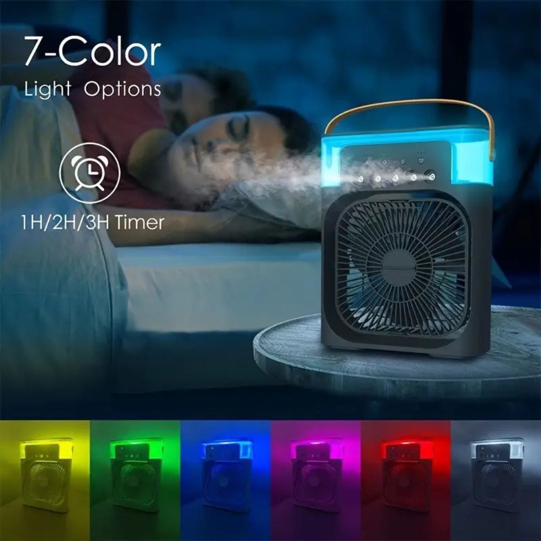 3-in-1 Air Cooler Humidifier | Portable, Adjustable Fan Speeds & Ideal for Bedrooms, Offices & Small Spaces | Stornfield