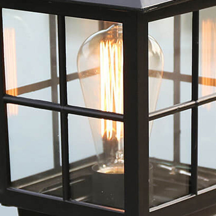 European Outdoor Column Lantern Waterproof  Rustproof 1-Light Patio Light | Stornfield