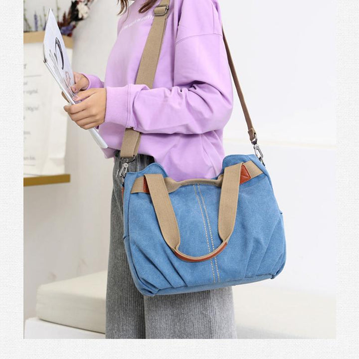 Sailcloth shoulder bag with large capacity | Stornfield