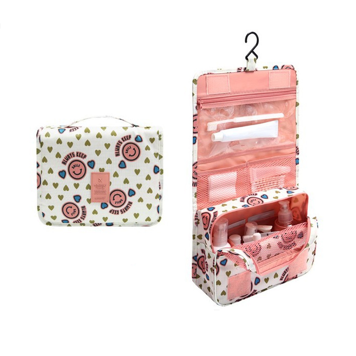 TravelEase – Water-repellent cosmetic bag with hooks and compartments | Travel toiletry bag | Stornfield