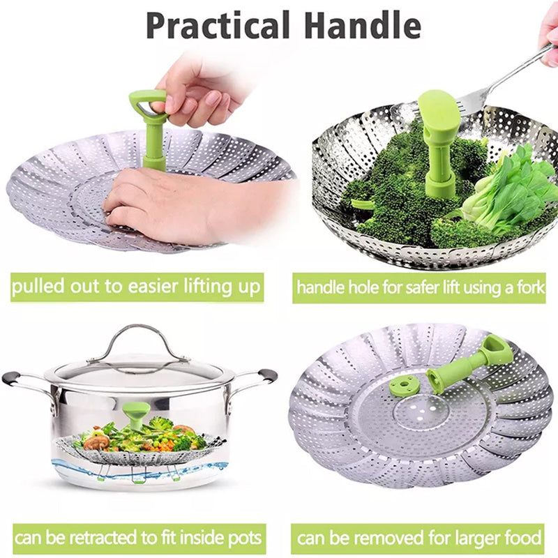 Flower-shaped Steel Folding Steamer | Stornfield