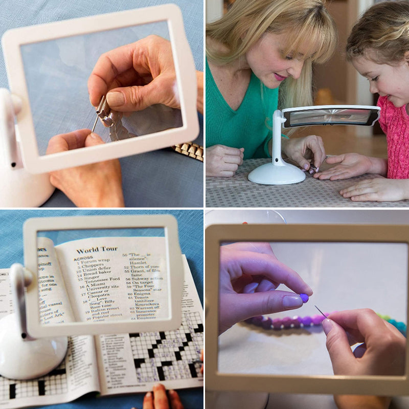 Stornfield | Hands-Free Desktop Magnifier with LED