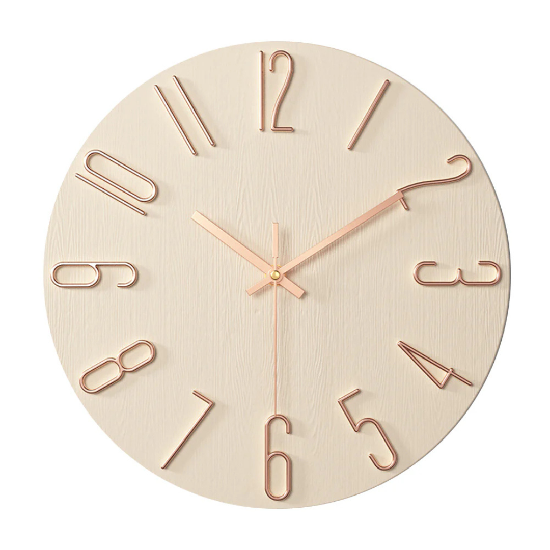 Noble Wall Clock – Modern & Silent Clock for Living Room | Stornfield