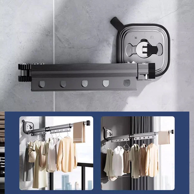 Wall-Mounted Foldable Clothes Drying Rack with Suction Cup | Stornfield