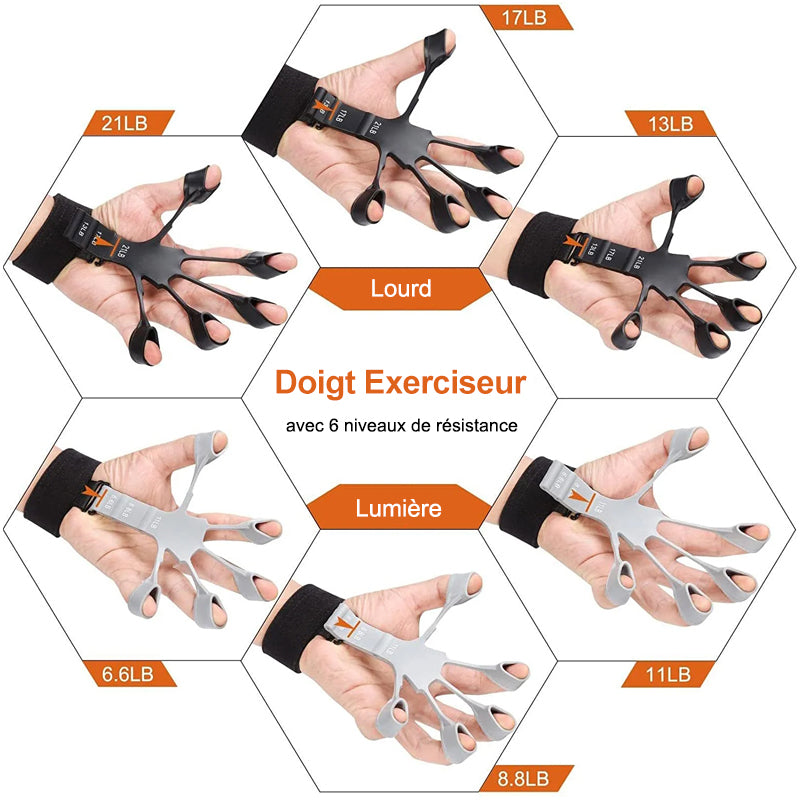 Silicone finger exercise trainer | Stornfield