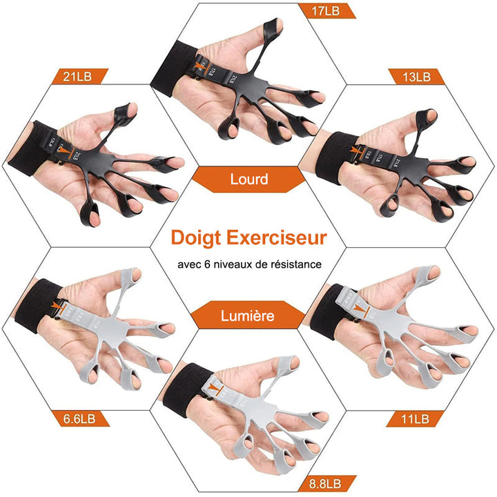 Silicone finger exercise trainer | Stornfield