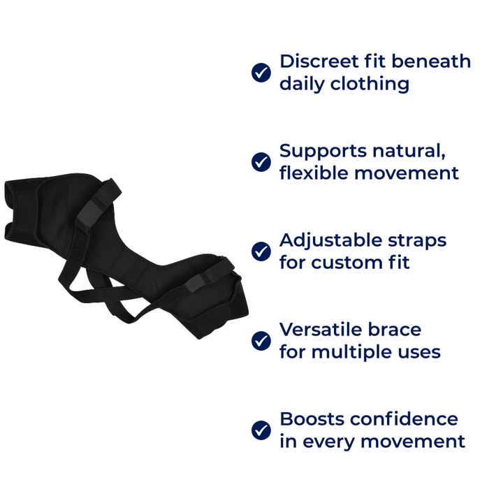 Cross-Compression Stability – Breathable Mesh Comfort – Relieves Shoulder Pain & Improves Posture Stornfield
