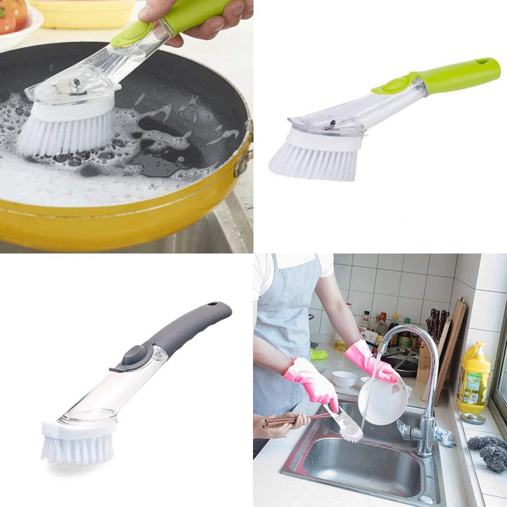 Dish Brush with Detergent Dispenser | Stornfield
