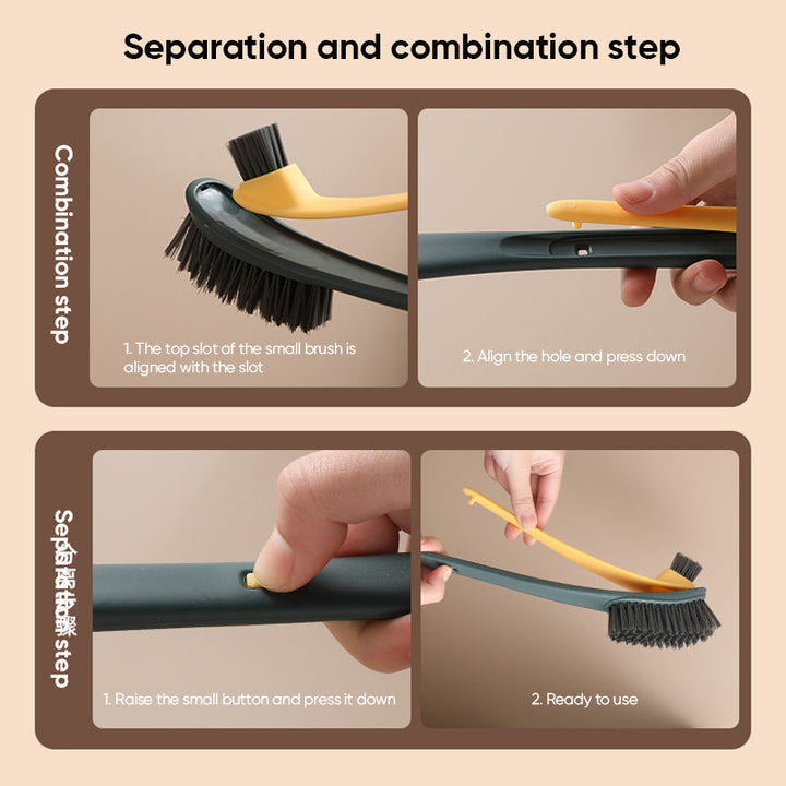 Double-Sided Flocking Toilet Cleaning Brush | Stornfield
