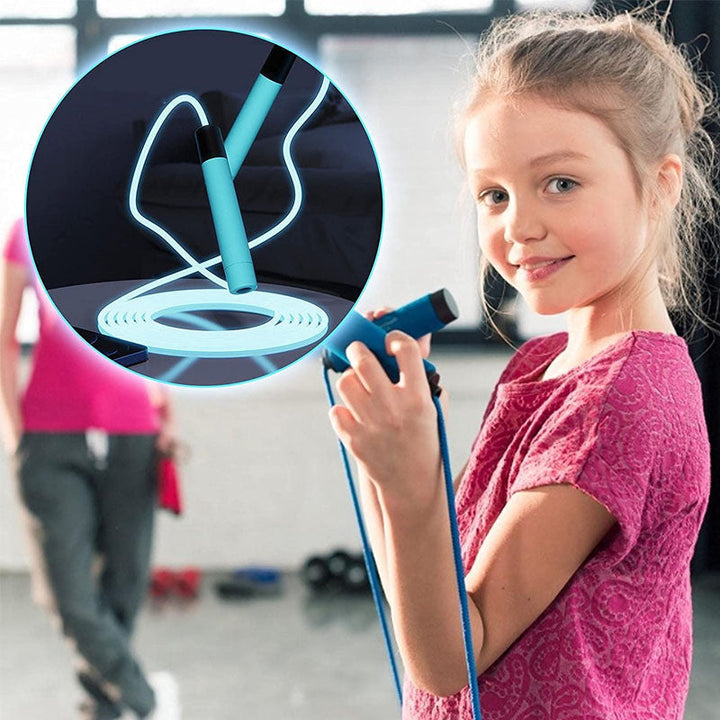 LED glowing jump rope