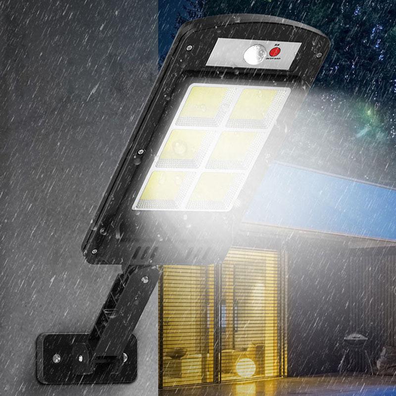 200W Outdoor Solar LED Lamp with Remote Control, Motion and Dusk Sensor | Stornfield