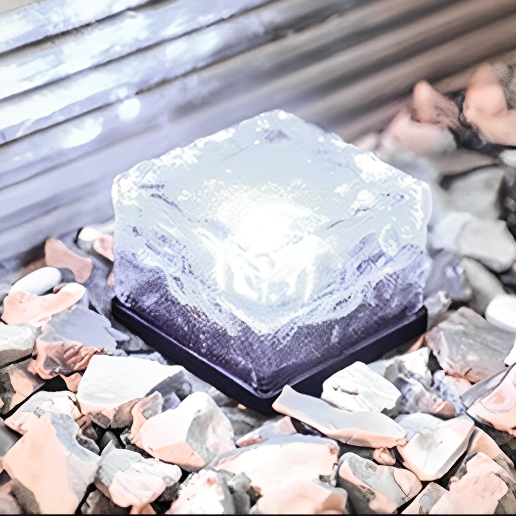 Square Creative Ice Stornfieldock LED Waterproof Smart Solar Outdoor Lighting | Stornfield