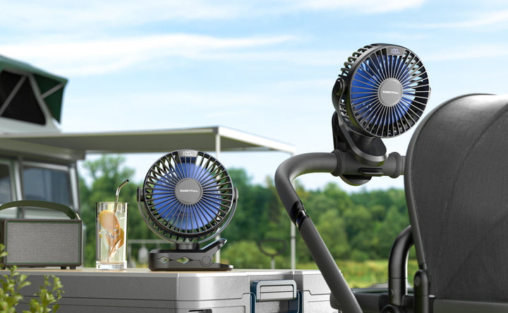 Portable Clip on Fan - Battery Operated Stroller Fan | Stornfield