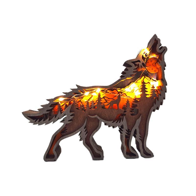 3D Hollow Wooden Forest Animal Ornament | Stornfield