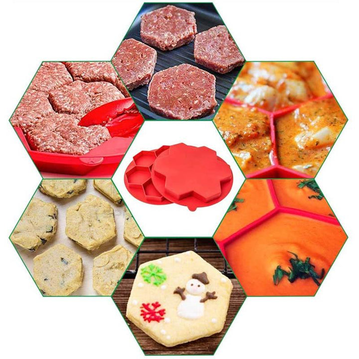 Hexagonal burger patty mold | Stornfield
