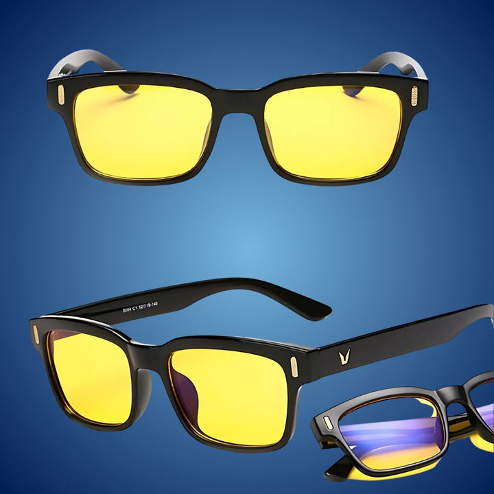 EyeShield Pro Blue Light Blocking Computer Glasses | With UV Protection - Reduces Eye Strain - Improves Sleep Quality - Relieves Eye Fatigue Stornfield