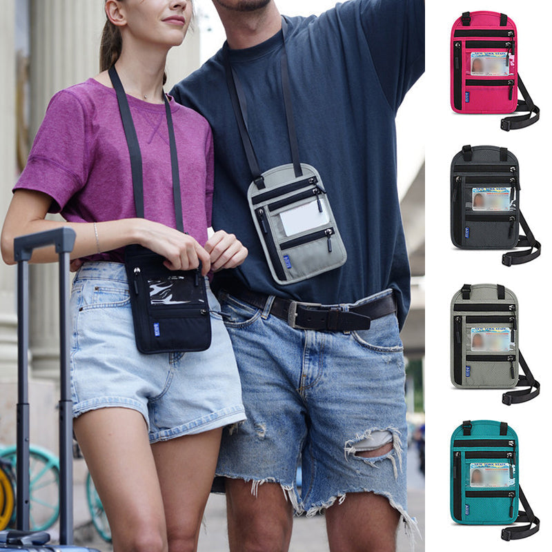 Stornfield | Travel Neck Pouch Neck Wallet with RFID Blocking Passport Holder