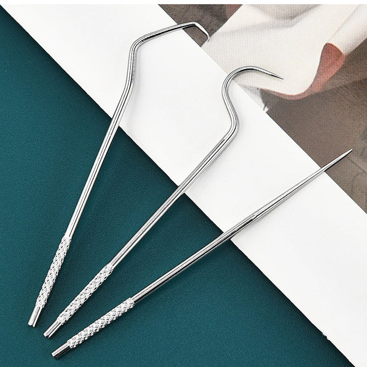 Toothpick set made of stainless steel (7 pieces) | Stornfield