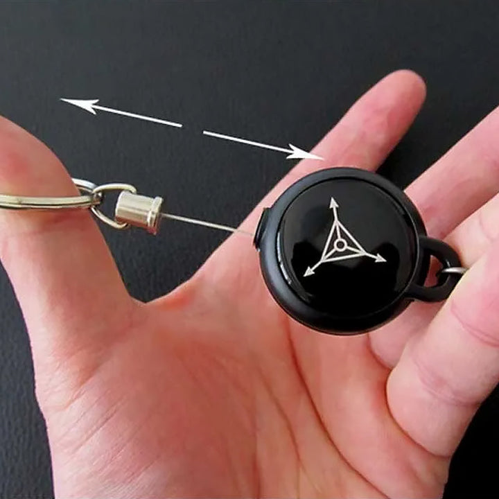 Keychain with retractable wire rope (3 pieces) | Stornfield