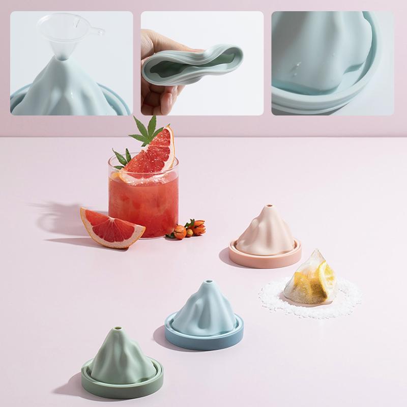 Reusable Silicone Snow Mountain Iceberg Ice Cube Mold with Lid | Stornfield