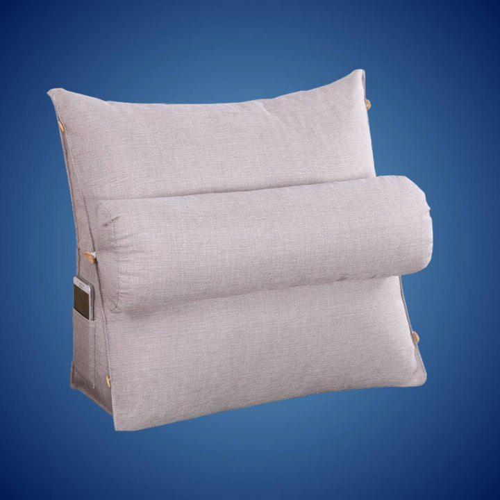 LoungeEase | Back Support Pillow for Reading and TV - Adjustable Bed Cushion for Lumbar Support - Posture Comfort - Stornfield Multi-purpose Pillow