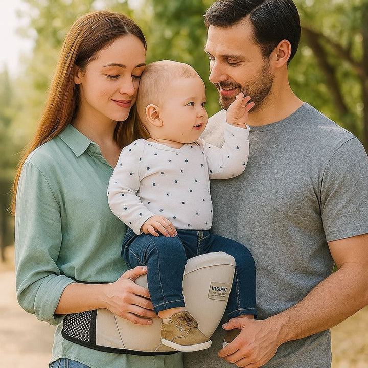SureCarry | Ergonomic Hip Seat Baby Carrier – Balanced Weight Distribution – Tear-Resistant Nylon – Hands-Free Support for Traveling Parents Stornfield