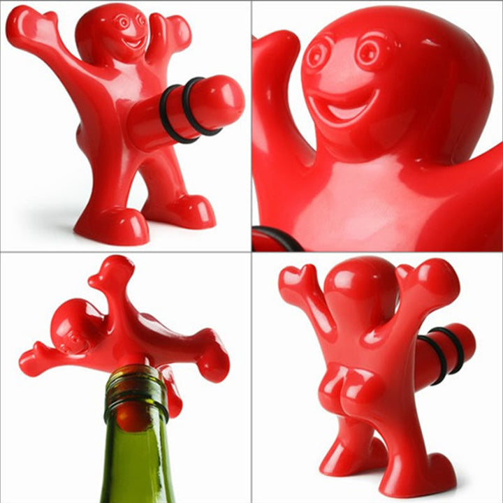 Happy Man Corkscrew - Bottle Opener, & Wine Stopper | Stornfield