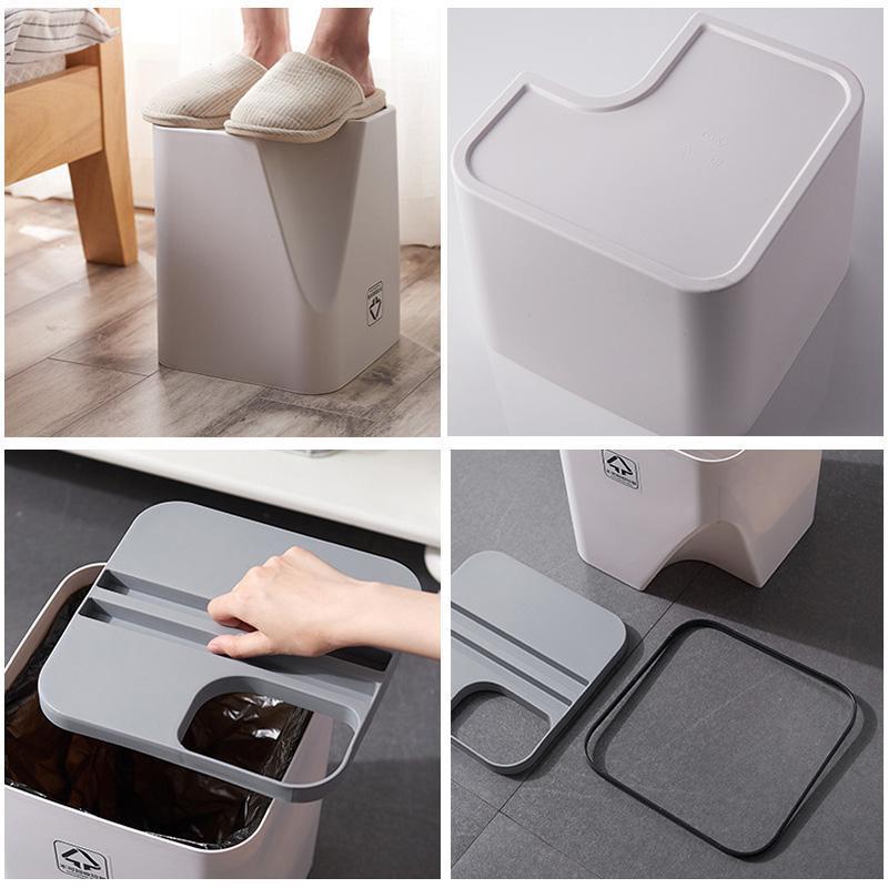 Household Stacked Folding Trash Bins | Stornfield