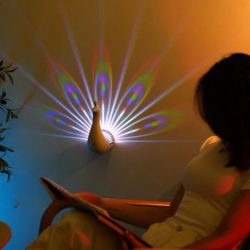 Decorative lamp with remote control and Stornfield color effects