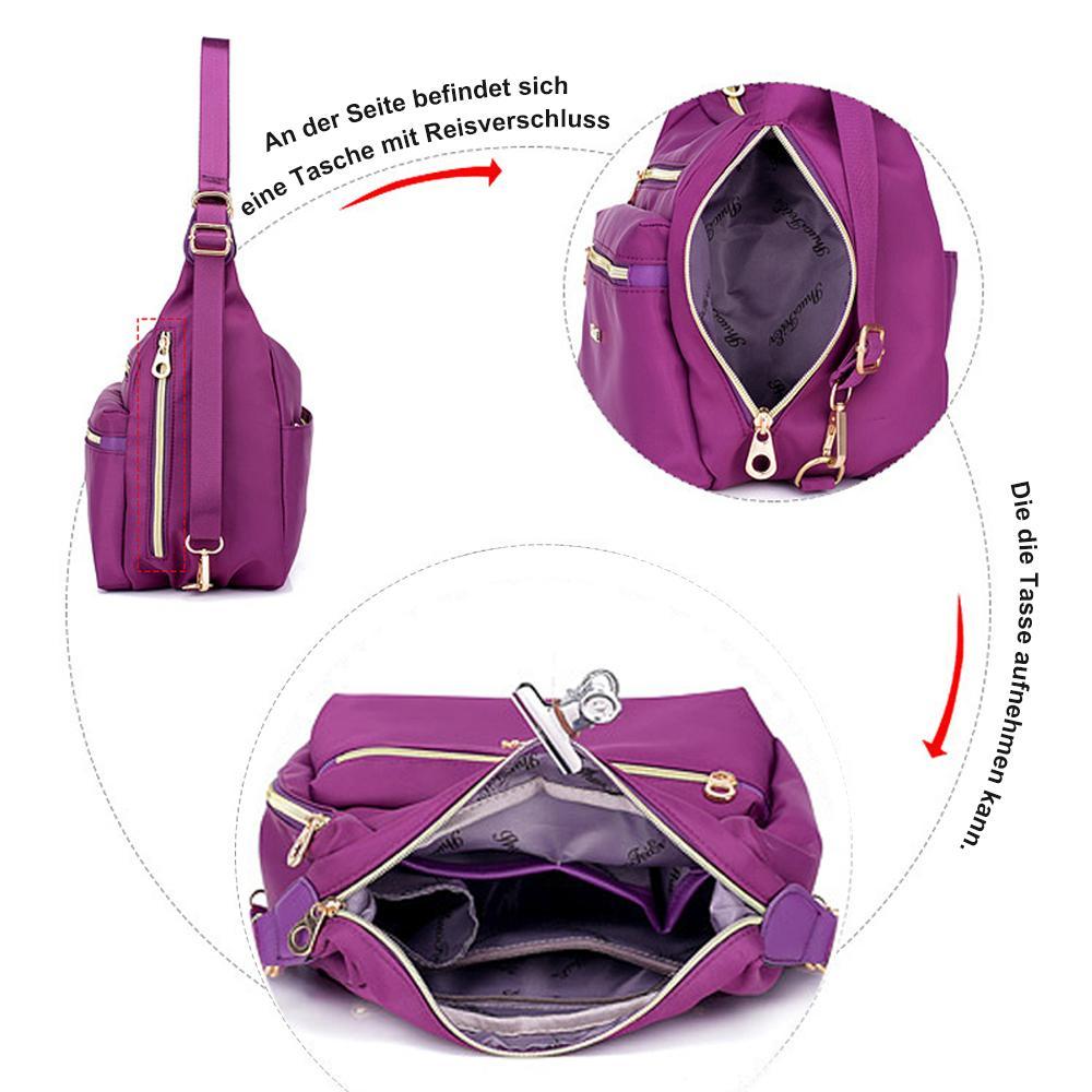 Bag with double zippers, backpack, handbag and crossbody bag | Stornfield