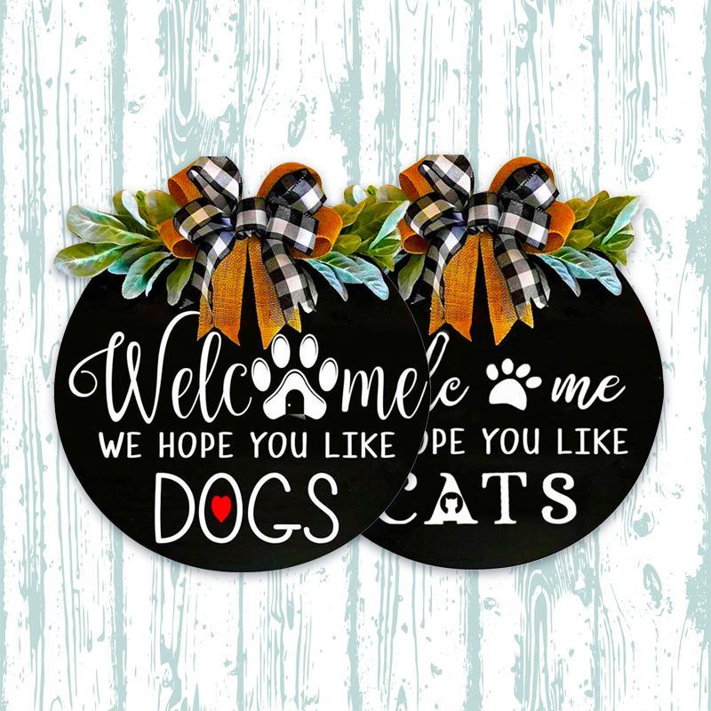 Wooden Welcome Panel on Animals | Stornfield