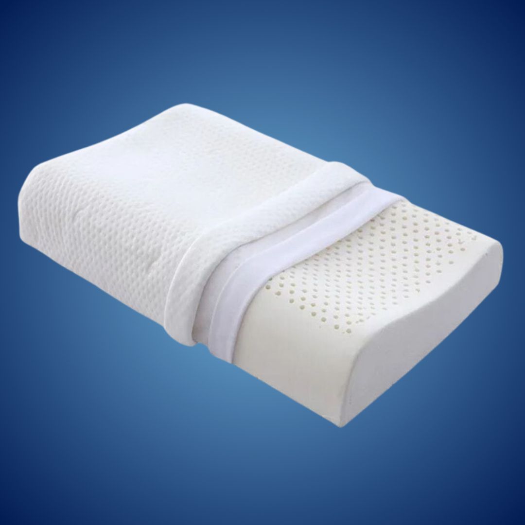 EcoNeck Comfort | 100% Natural Latex Orthopedic Pillow - for Neck Pain - Comfortable and Supportive Pillow - Better Sleep - Stornfield Wellness