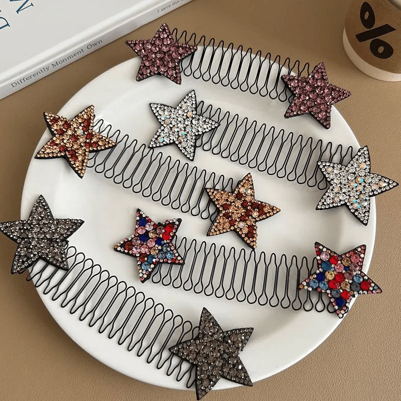 Rhinestone Star Hair Comb Set (5 pieces) | Stornfield