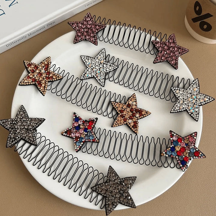 Rhinestone Star Hair Comb Set (5 pieces) | Stornfield