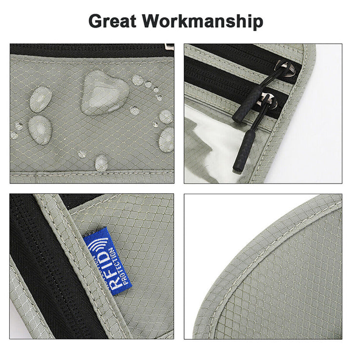 Stornfield | Travel Neck Pouch Neck Wallet with RFID Blocking Passport Holder