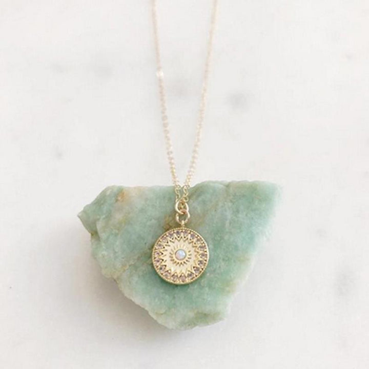 Moon & Sun Croissant Necklace | Stornfield