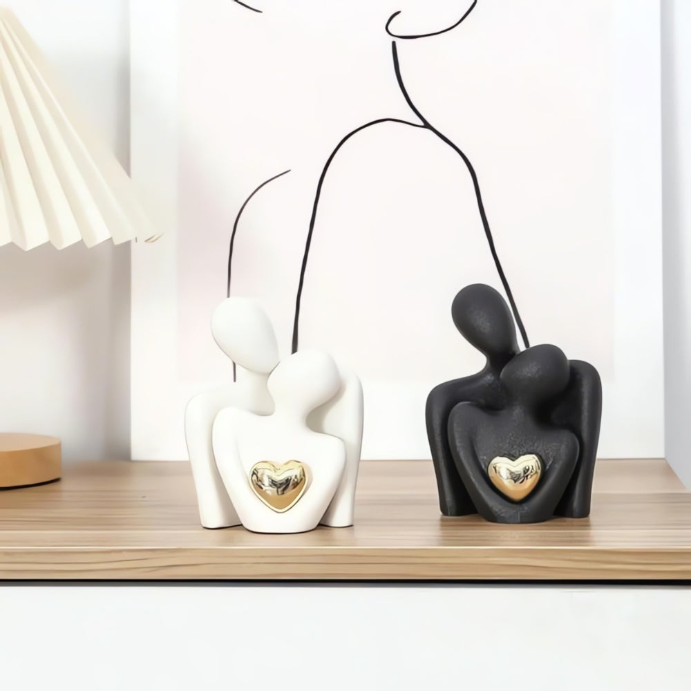 Embrace Couple Heart Sculpture | Stornfield