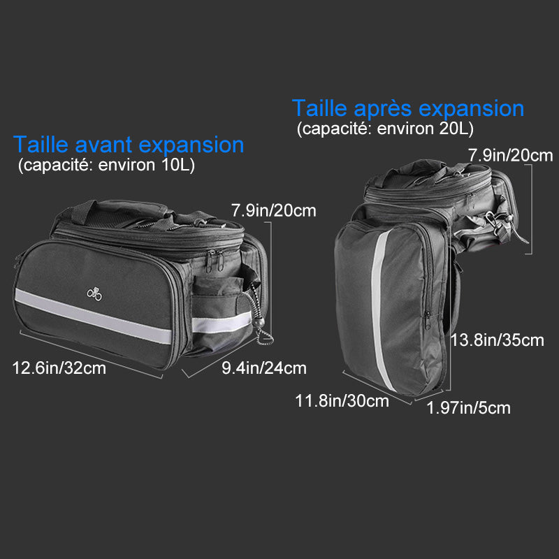 Foldable Storage Bag for Bicycle Rear Seat | Stornfield