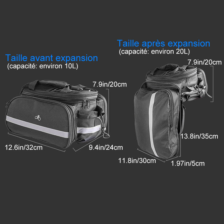 Foldable Storage Bag for Bicycle Rear Seat | Stornfield