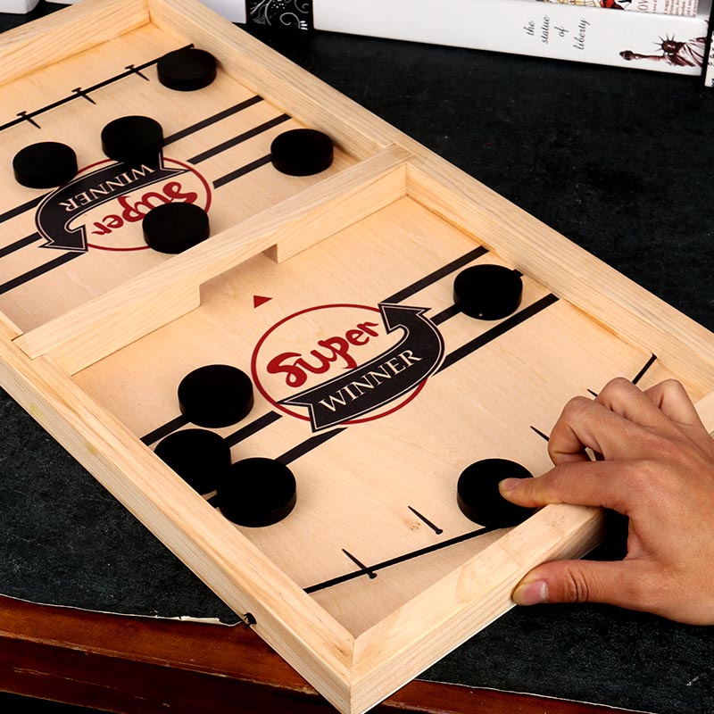 Stornfield | – Double Sided Reversible Sling Puck Board Game for Family