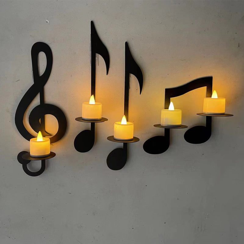 Black Musical Note Wall Light | Stornfield