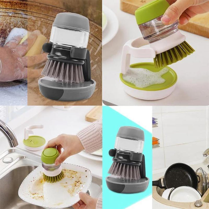 Washing Brush with Integrated Detergent Dispenser | Stornfield