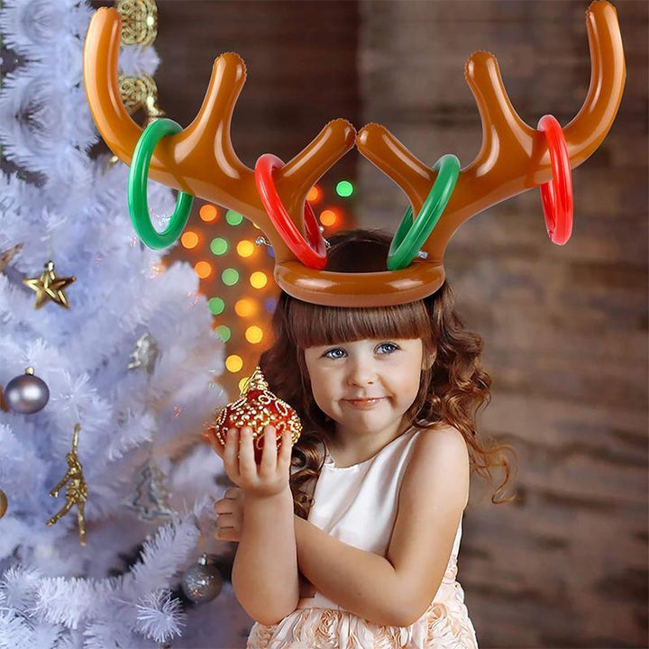 Christmas Reindeer Wooden Ring Toss Game | Stornfield