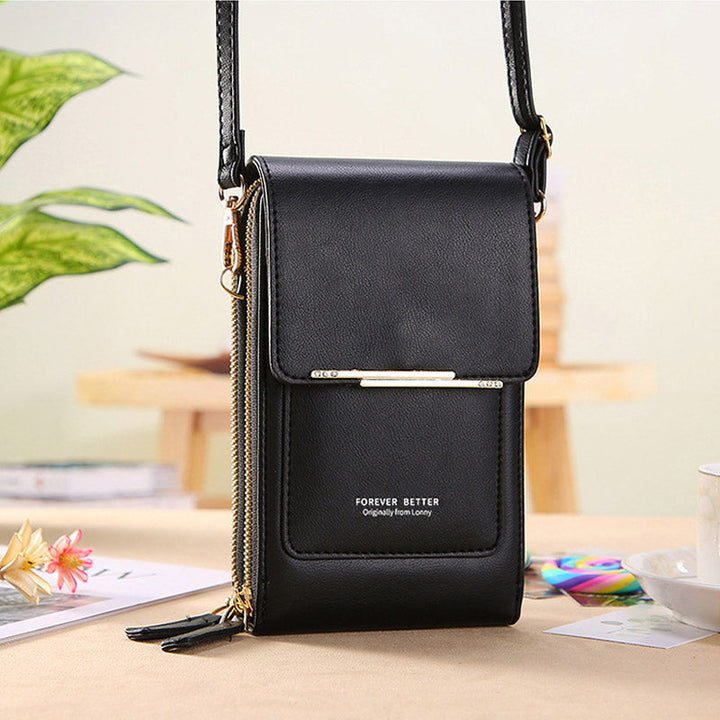 Anti-Theft Leather Bag with Touchscreen | Stornfield