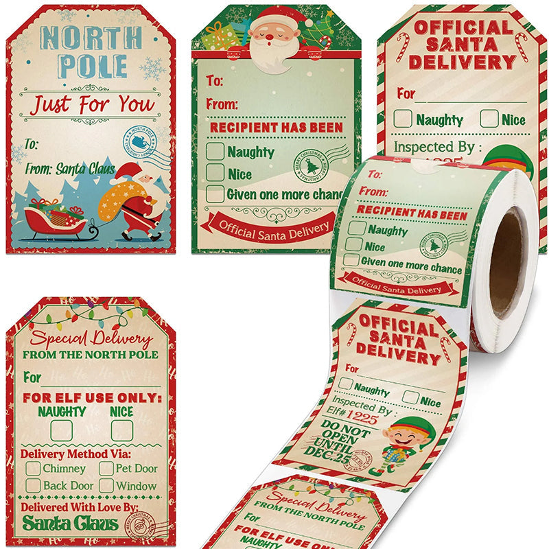 Christmas Decoration Sticker Roll (200 pieces) | Stornfield
