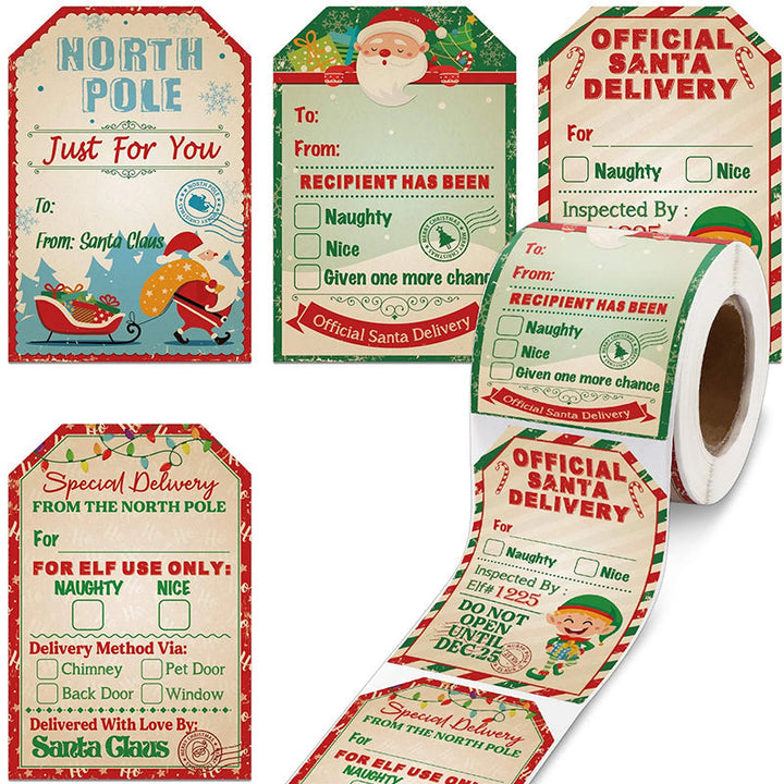 Christmas Decoration Sticker Roll (200 pieces) | Stornfield