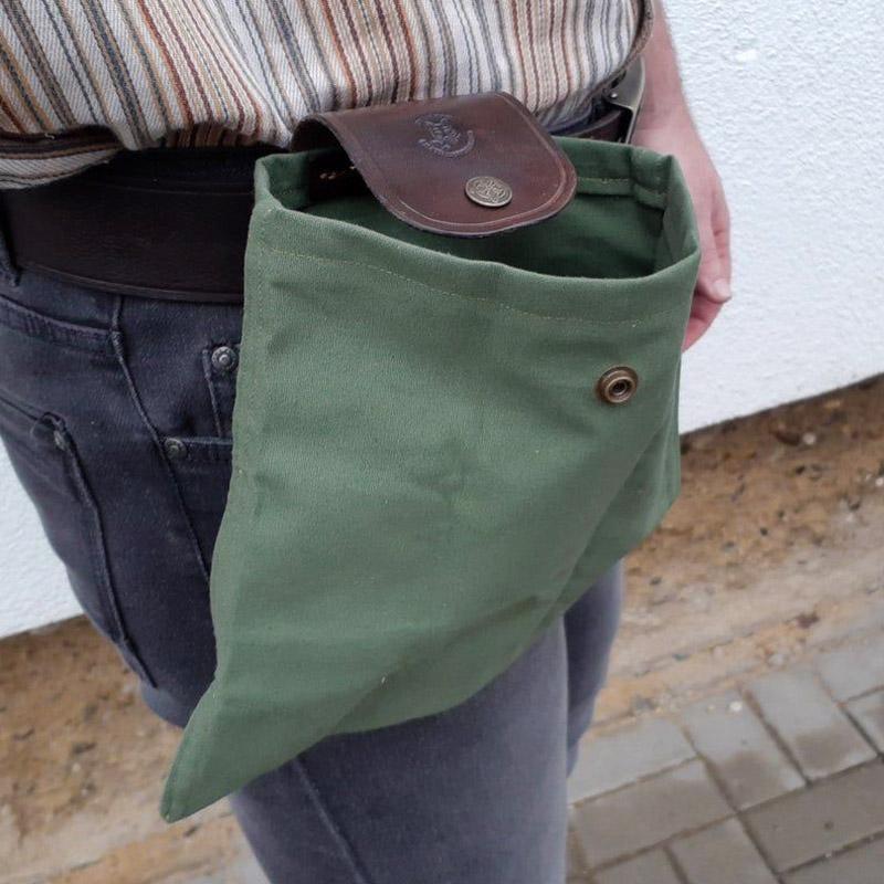 Dimoohome™ Leather and canvas bushcraft bag | Stornfield